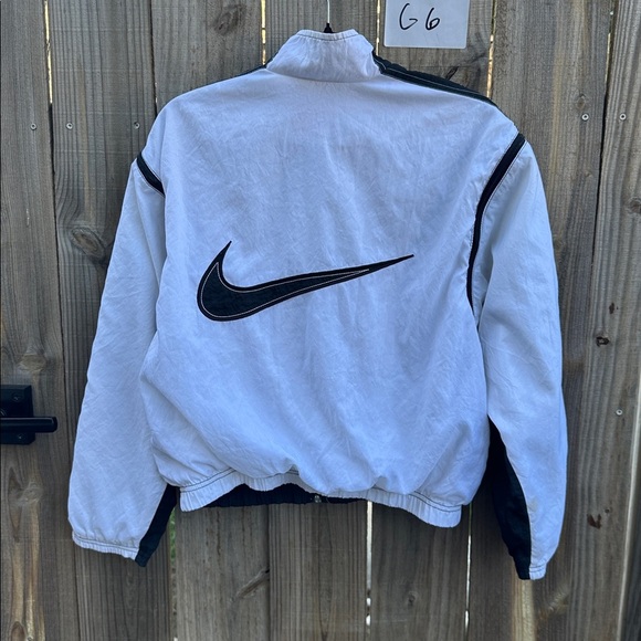 Vintage Nike Black and White Zip-Up Jacket Size Small - Picture 6 of 8
